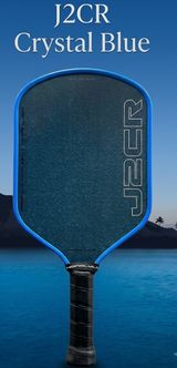 Honolulu Pickleball Co. J2CR Crystal Blue Long Handle thumbnail 1
