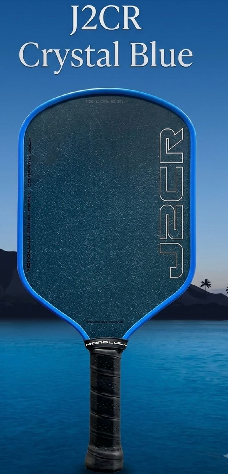 Honolulu Pickleball Co. J2CR Crystal Blue Long Handle 1 of 2