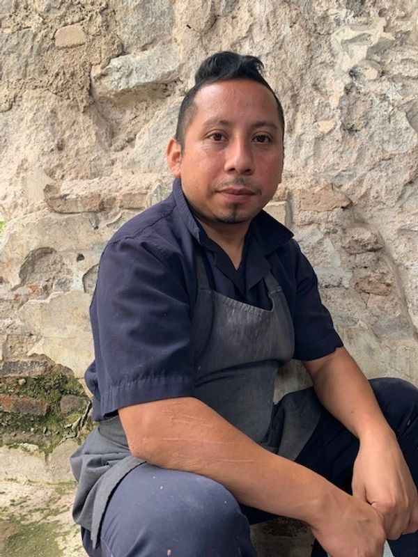 A photo of Victor, one of the Guatevelas artisans