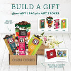 Build a Gift box showing some of possible options: Vanilla Almonds, Cherry Blossoms, Organic Rainier Cherries, and Pistachio Cherry trail mix