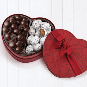 Cherry Pecan Heart Box opened