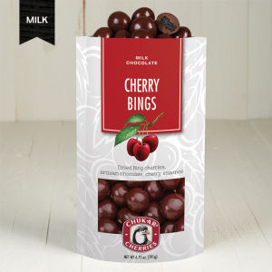 Milk Chocolate Cherry Bings Zip Bag