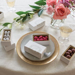 Wedding and Event Favor Boxes Displayed on Table