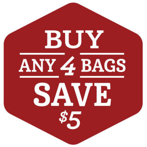 Buy 4 bags save $5 icon