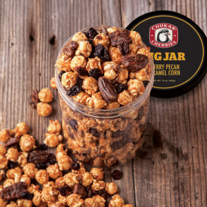 Cherry Pecan Caramel Corn Big Jar