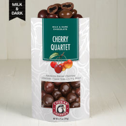 Cherry Quartet Chocolate Zip Bag
