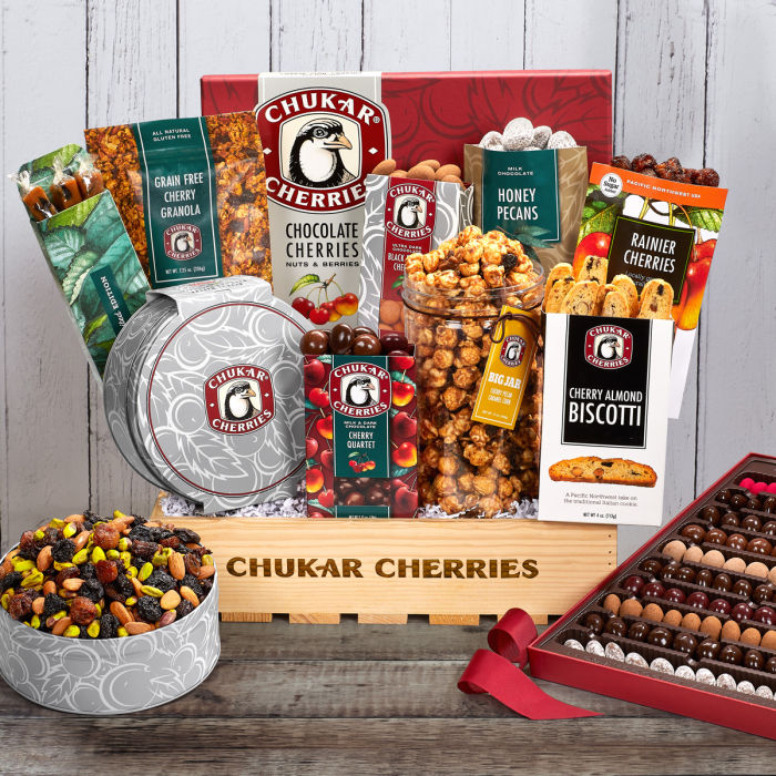 Chukar Choice Crate Gourmet Northwest Cherry Gift Basket