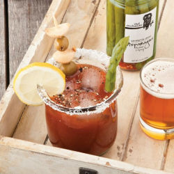 Bloody Mary with Spicy Pickled Asparagus