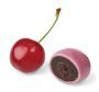 Cut cherry blossom and fresh tart cherry