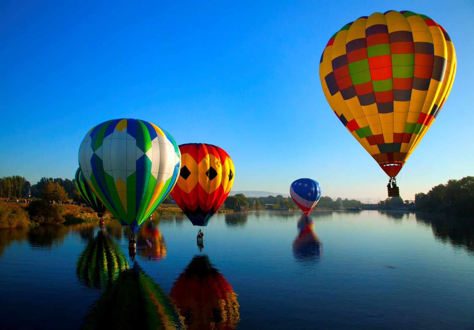 hot air balloons