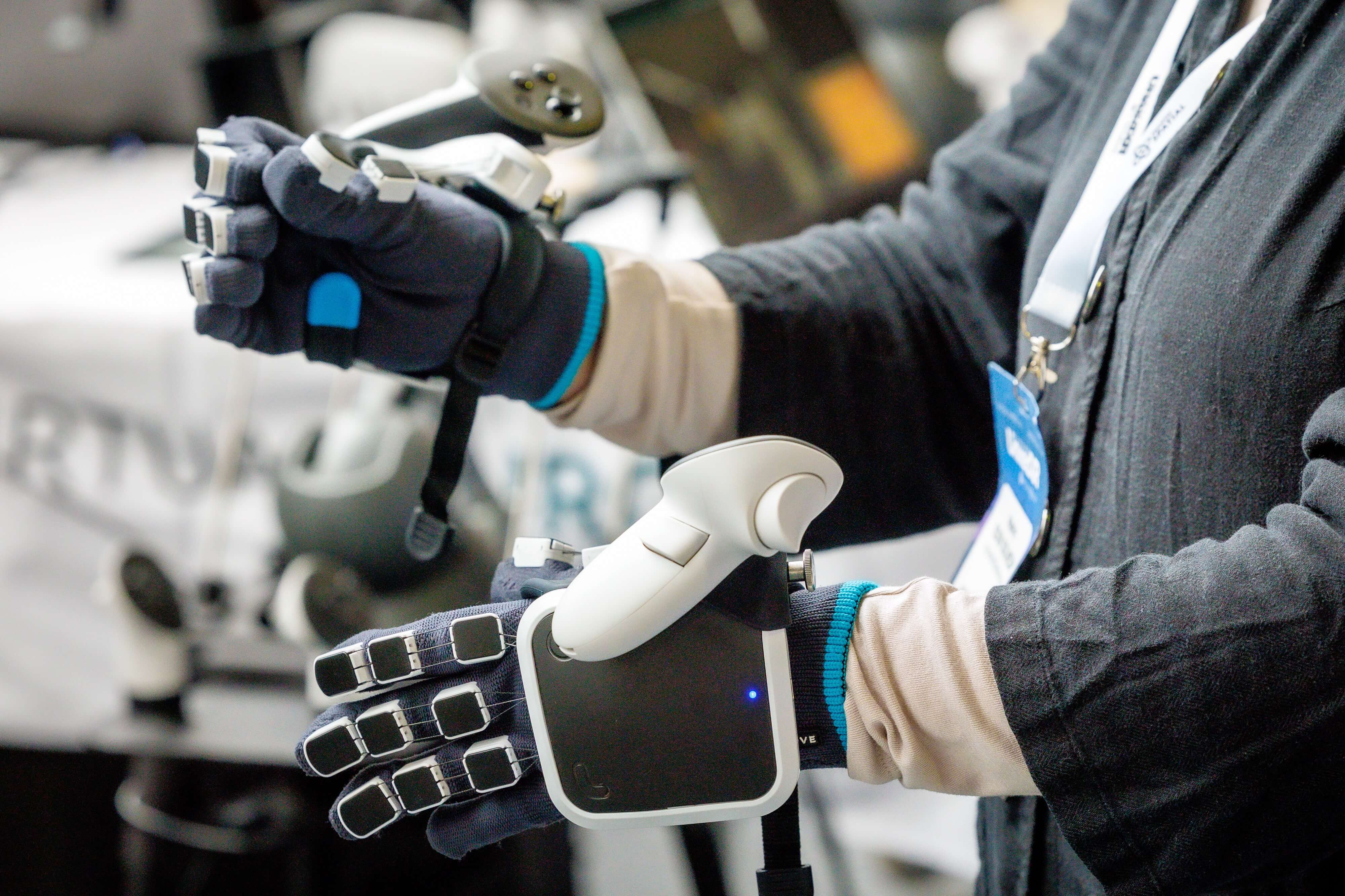 VR-handschoenen voor medische of industriële toepassingen