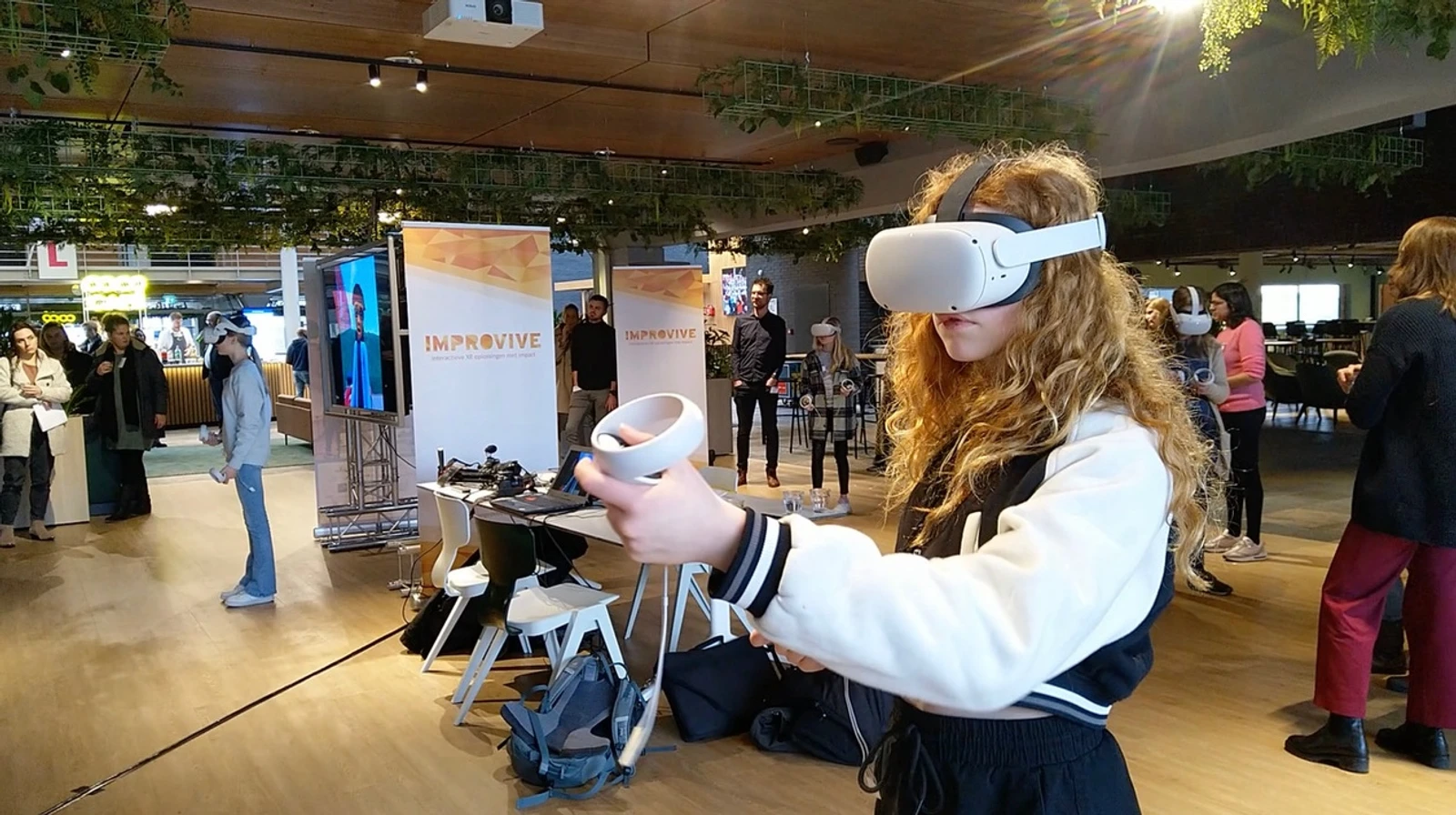 Beeld uit het immersive project ReAction