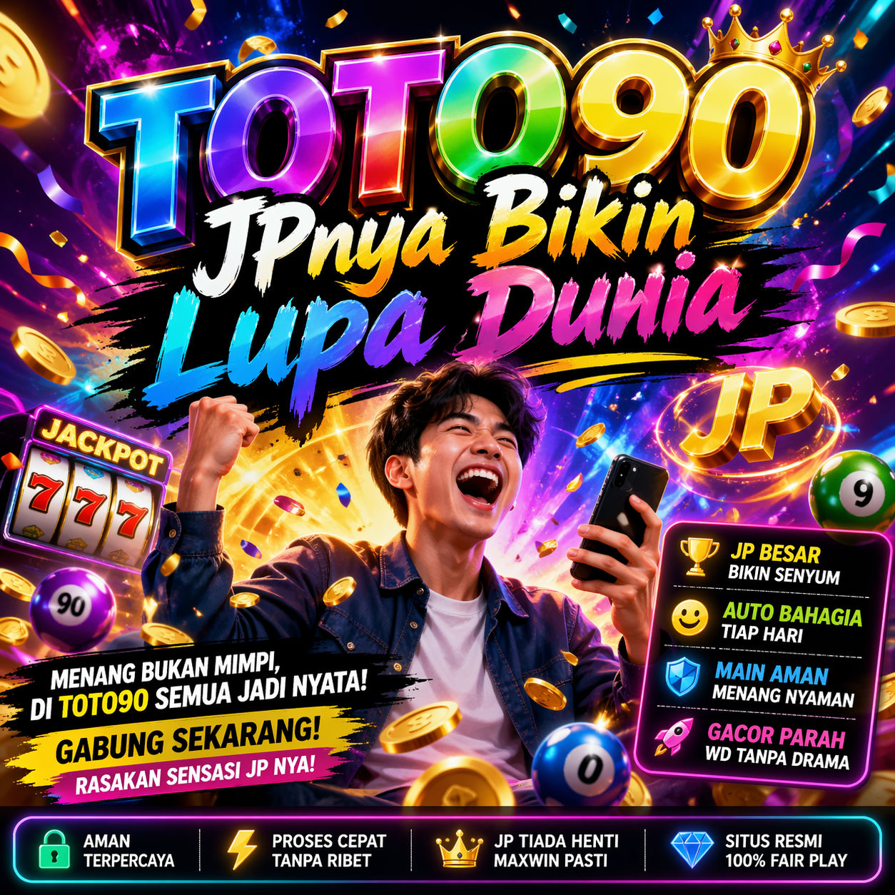 TOTO90: Awalnya Cuma Coba, Ending-nya JP Bikin Lupa Dunia