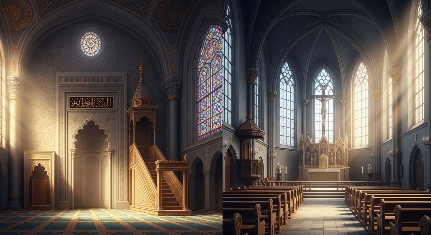 different between islam and christianity