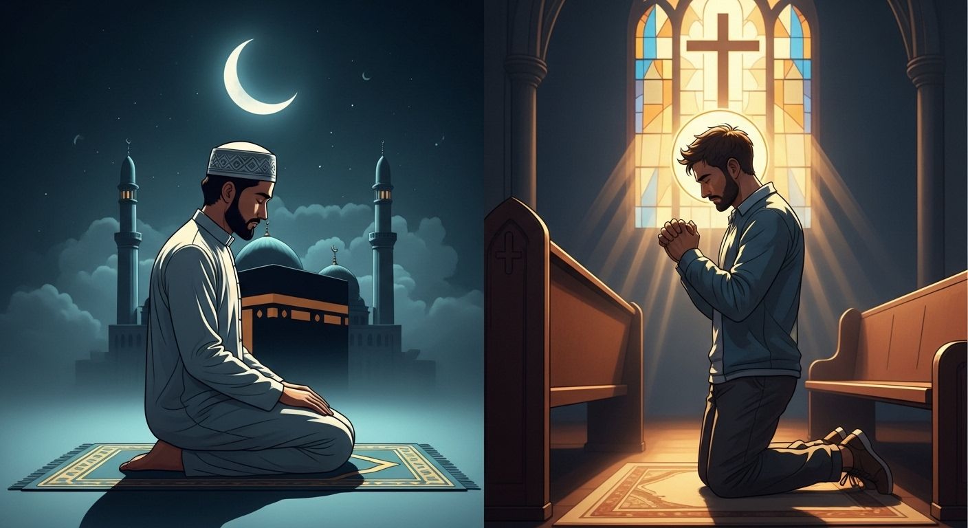 different between muslim and christian