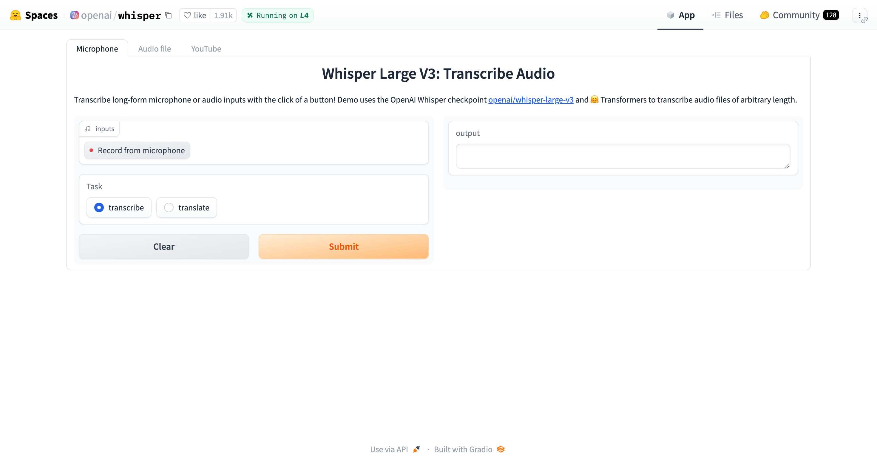 Whisper by OpenAI