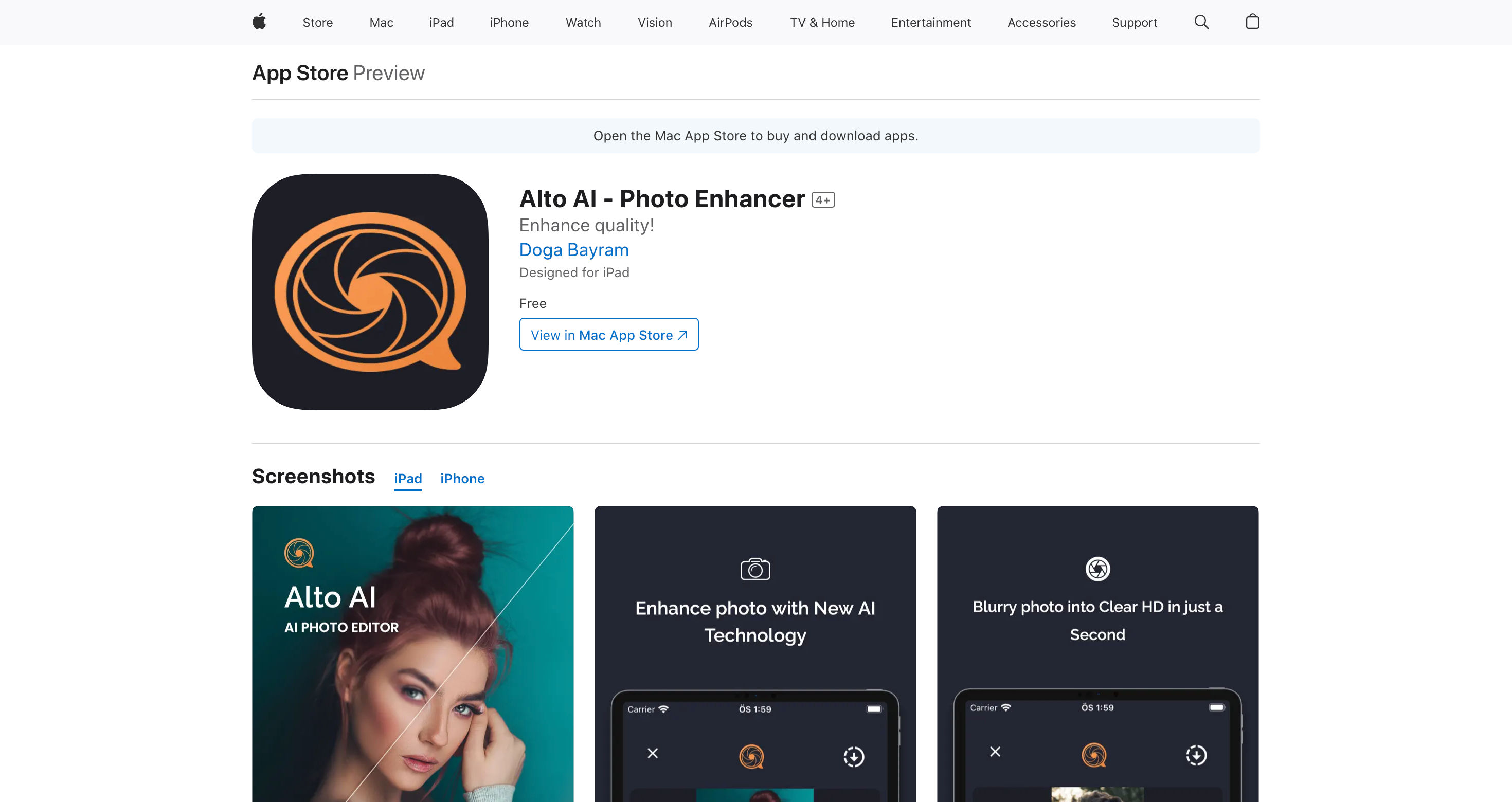 ‎Alto AI - Photo Enhancer on the App Store