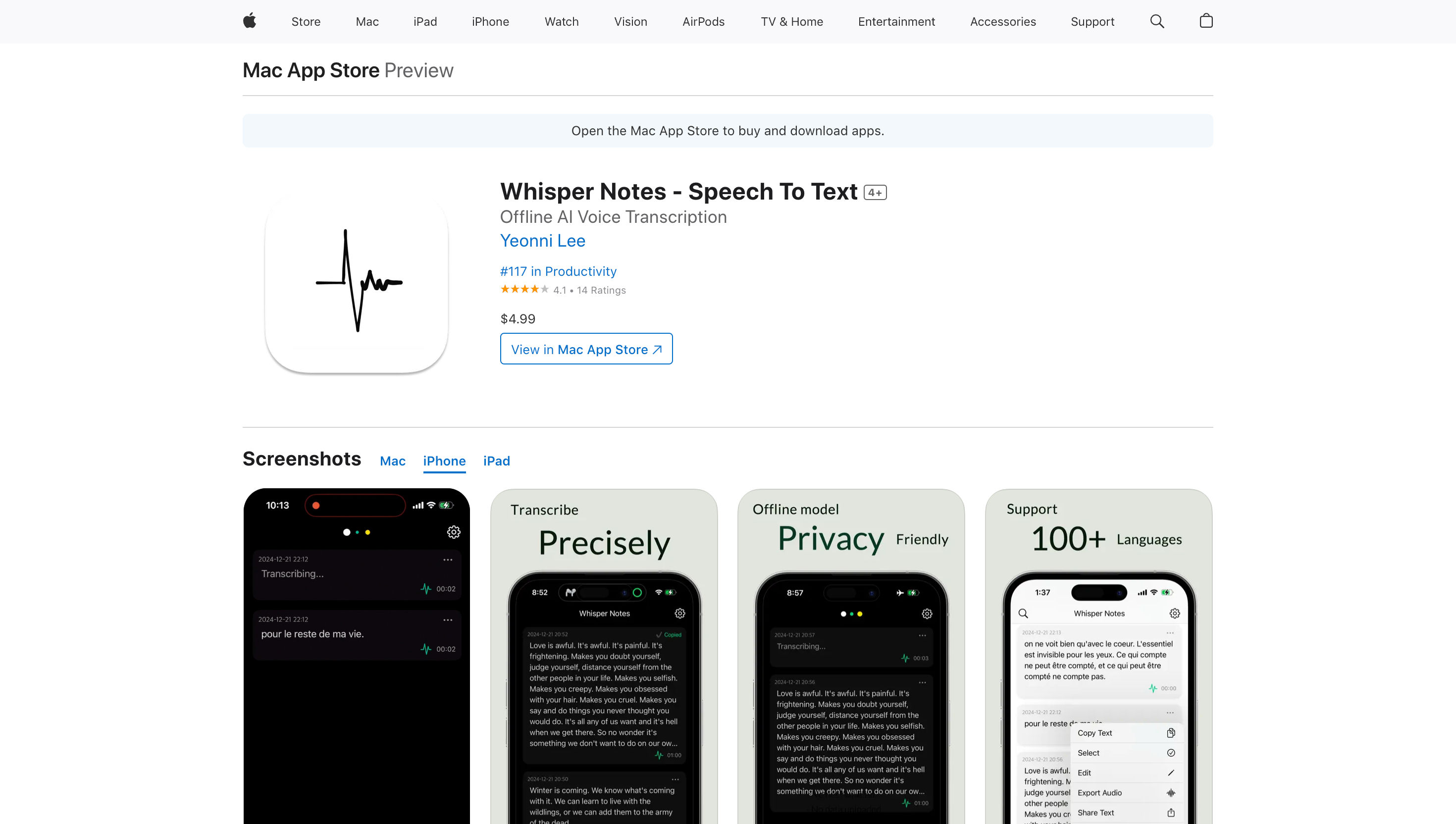 Whisper Notes