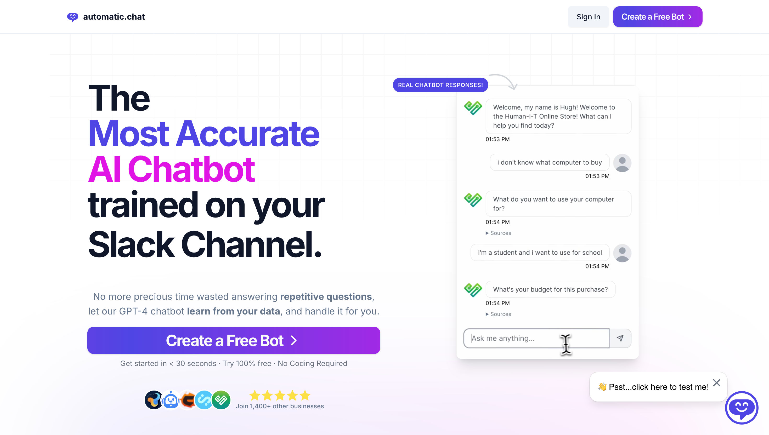 Automatic Chat Thumbnail