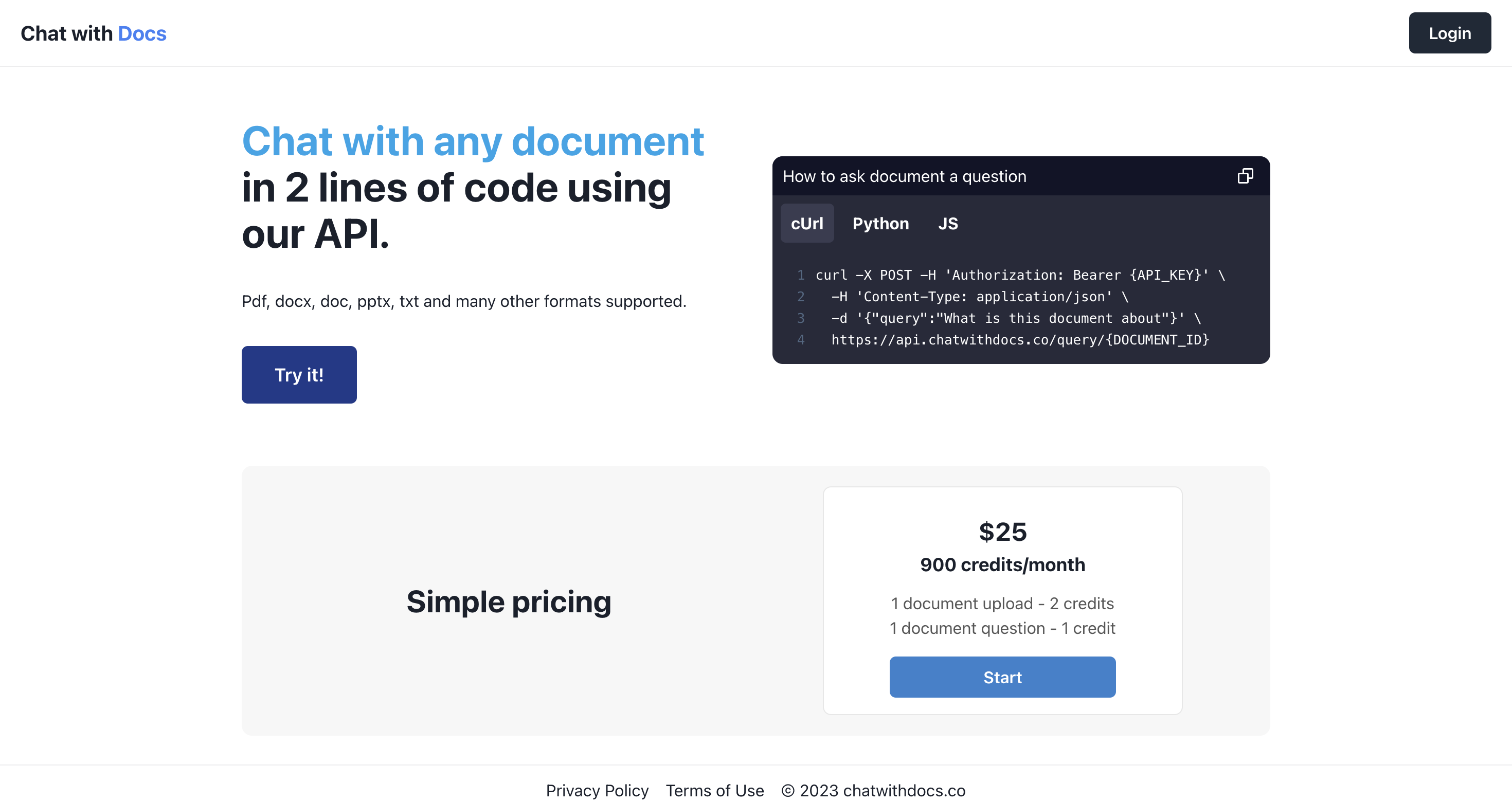 Chat with Docs