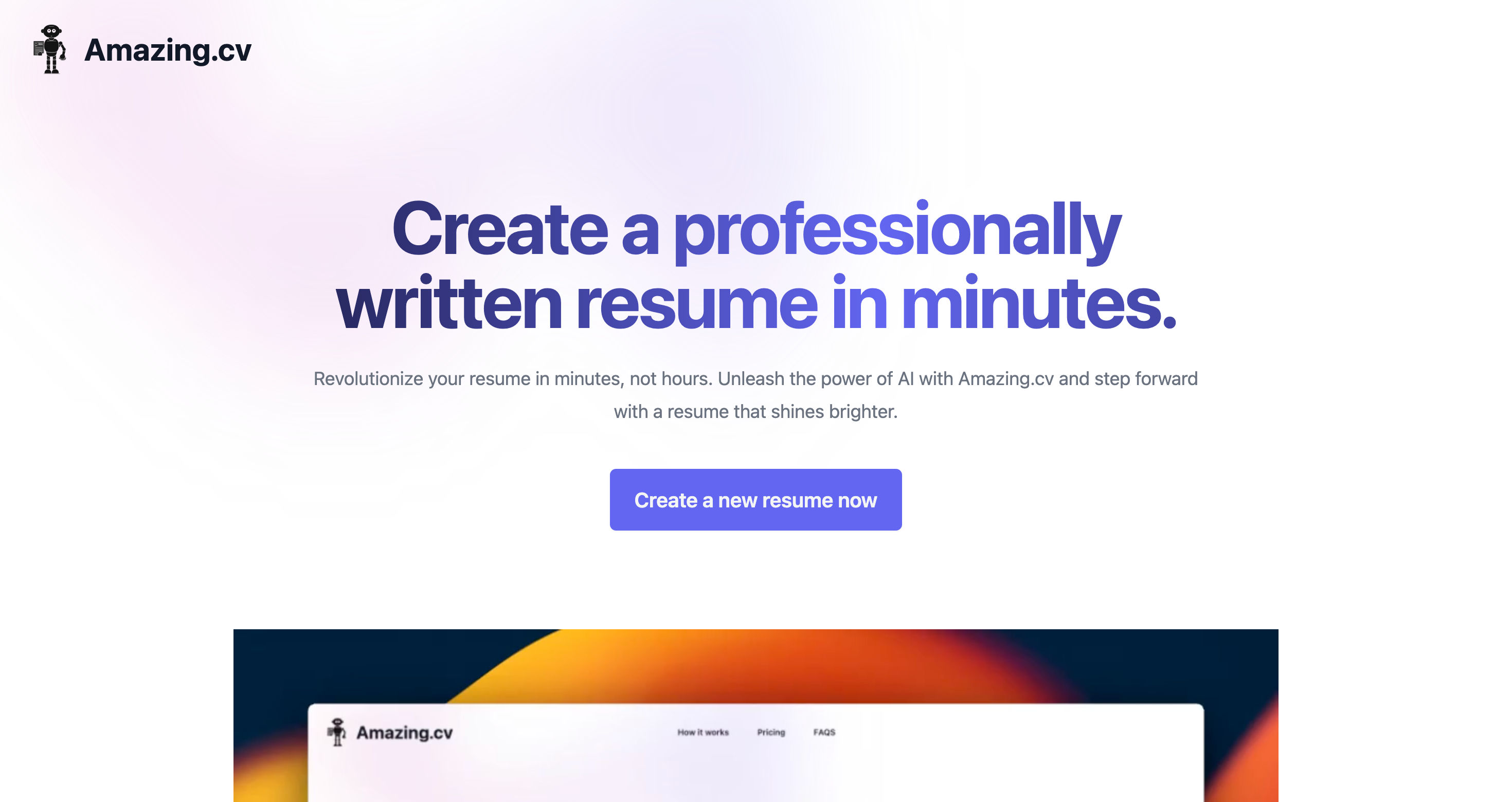 Amazing CV Thumbnail