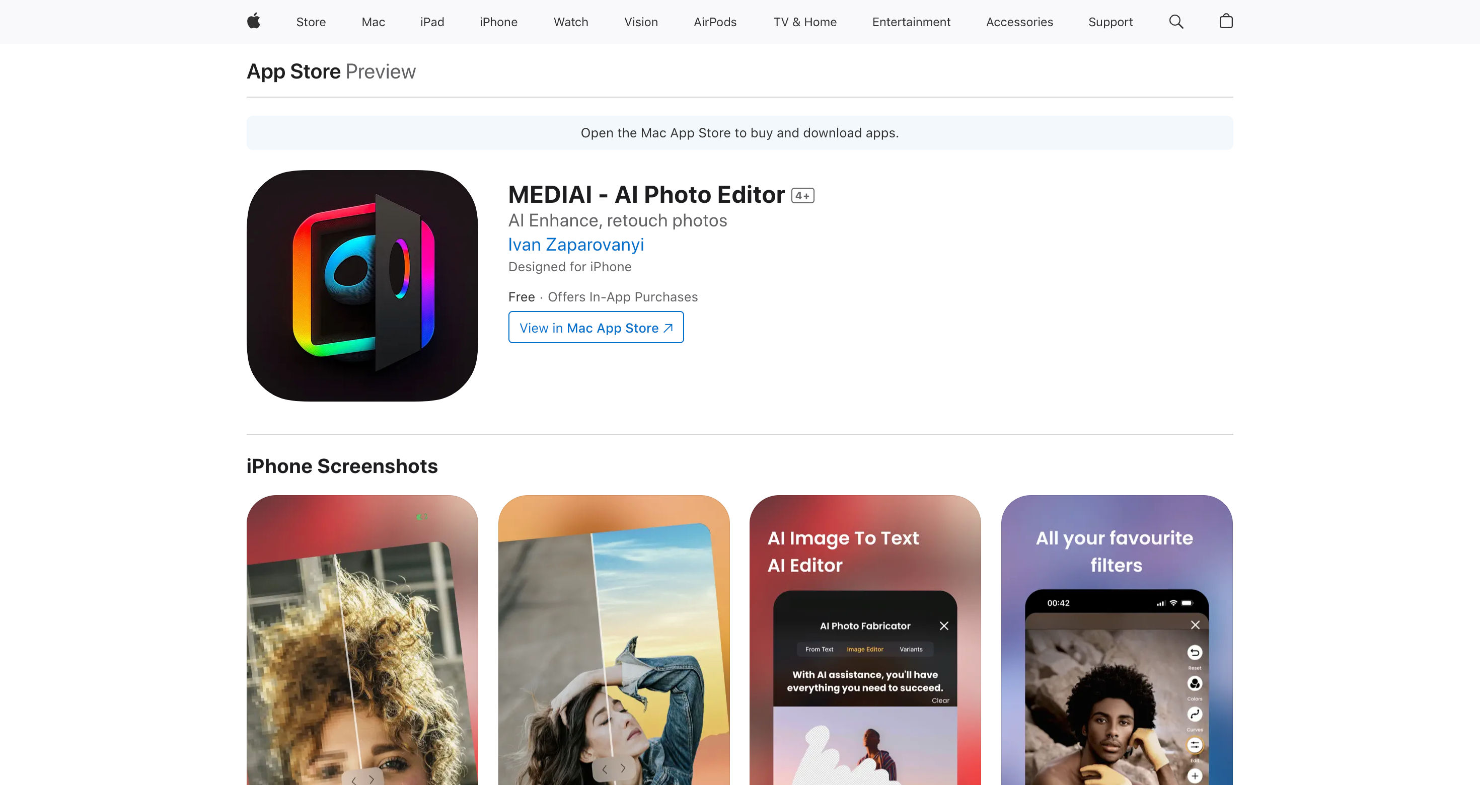 ‎MEDIAI - AI Photo Editor on the App Store