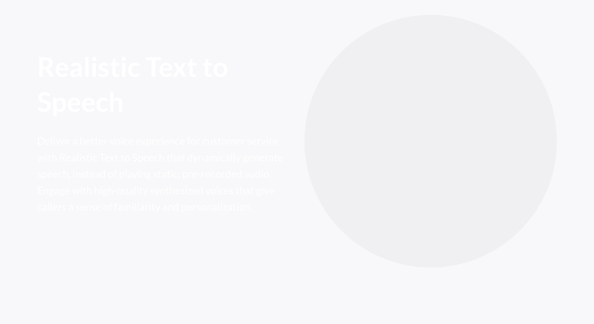Realistic Text to Speech