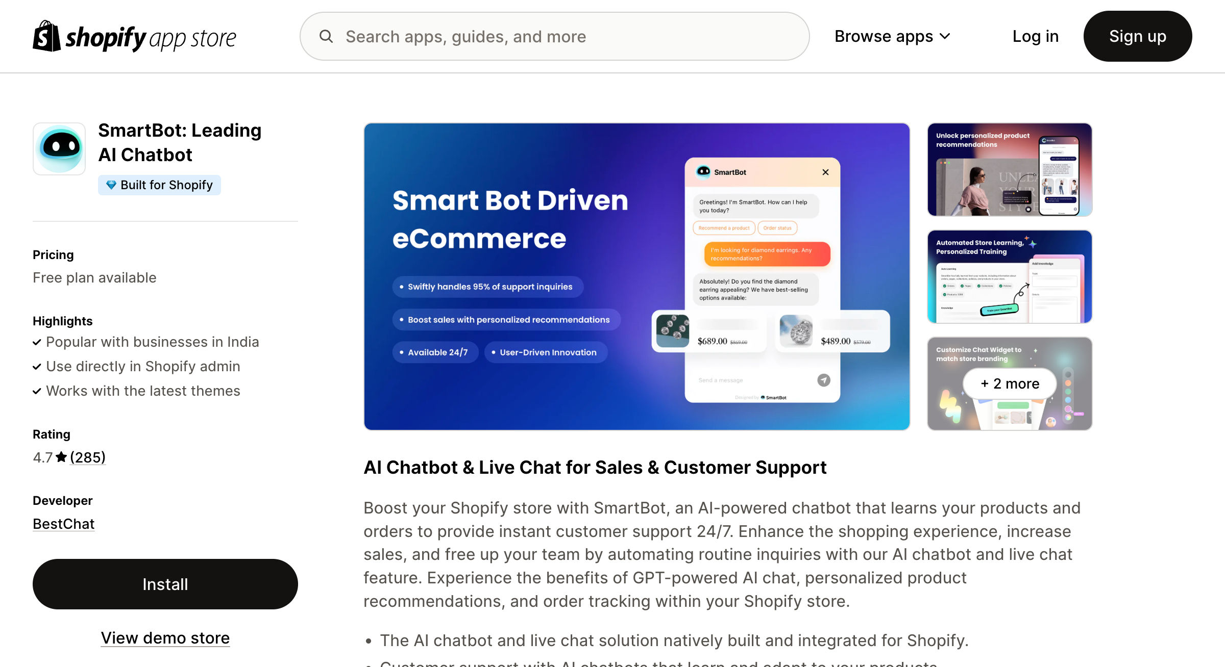 SmartBot‑AI Chatbot