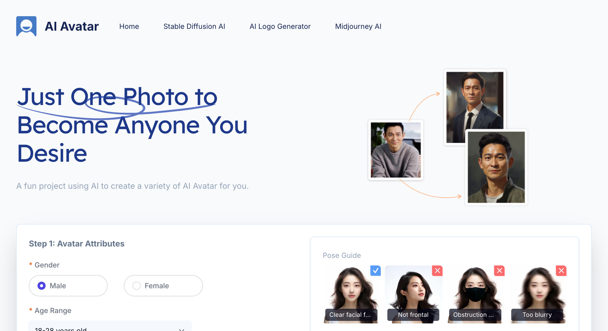 AI Avatar Thumbnail