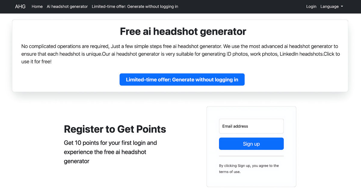 AI Headshot Generator Thumbnail