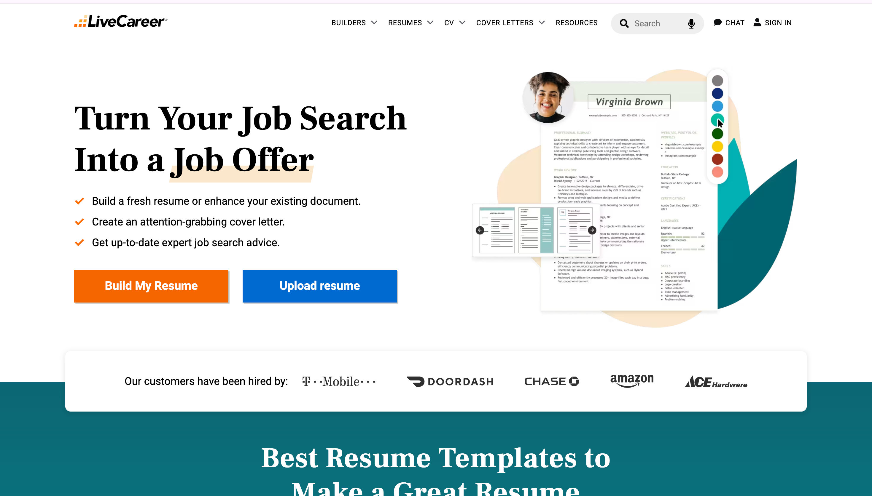 LiveCareer Thumbnail