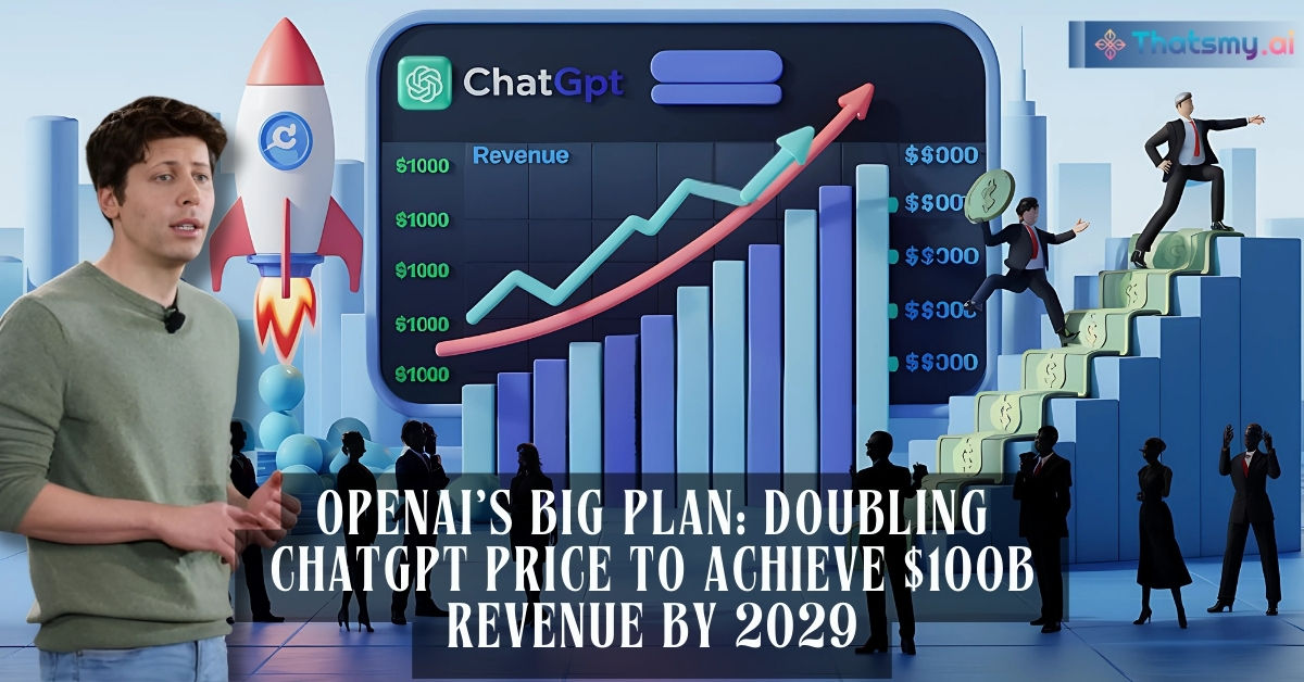 OpenAI's Big Plan: Doubling ChatGPT Price to Achieve $100B Revenue by 2029 | ThatsMyAI