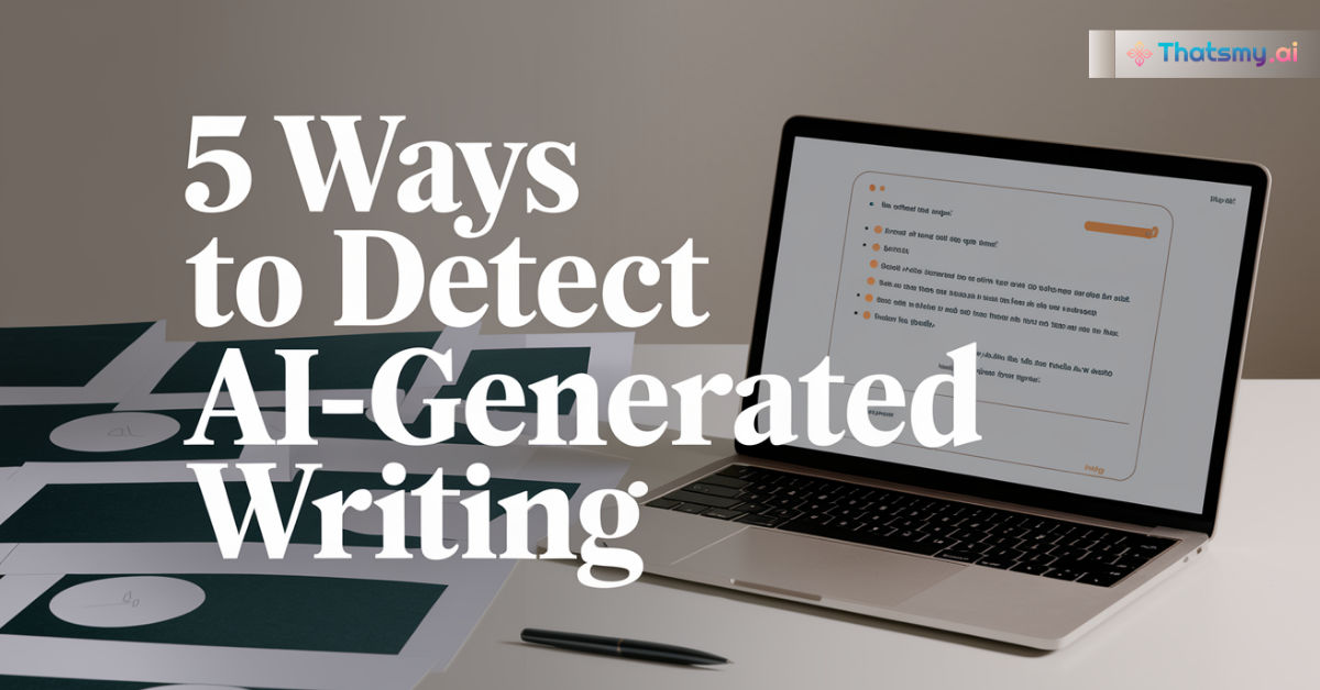 How to Spot AI-Generated Content: 5 Clear Signs to Watch Out For | ThatsMyAI
