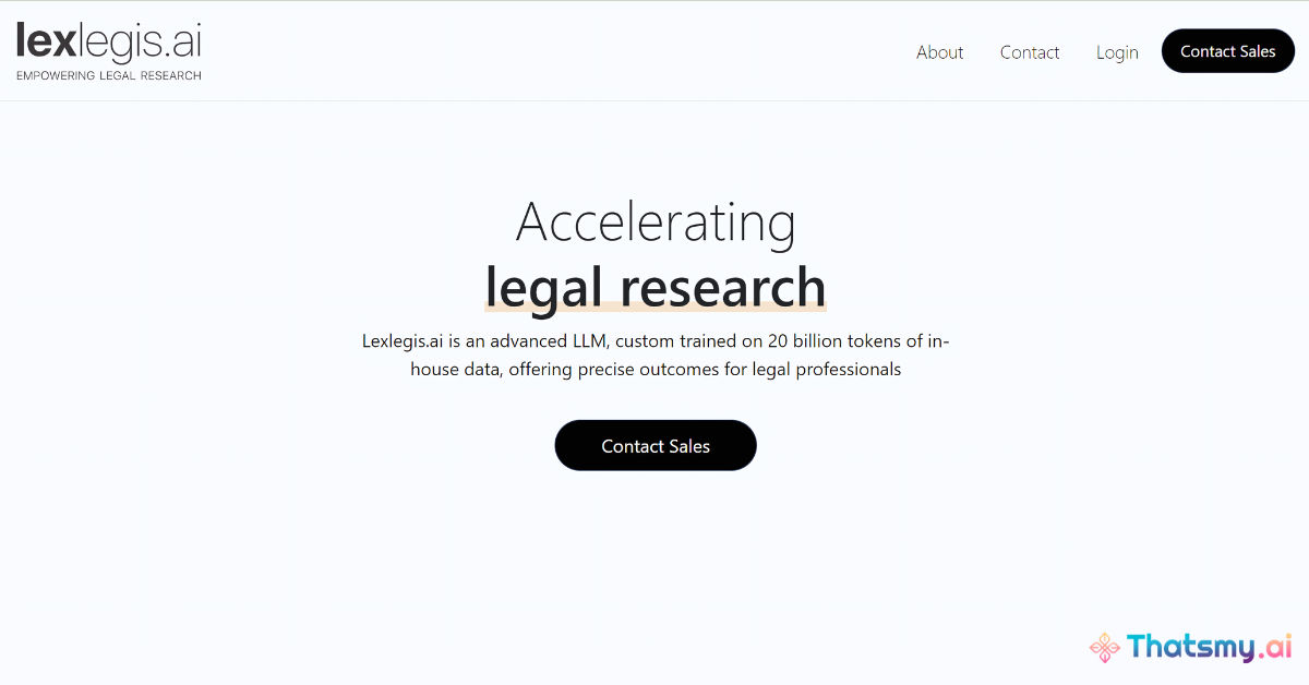 Meet LexLegis AI, India's Very Own Harvey AI for Legal Research | ThatsMyAI