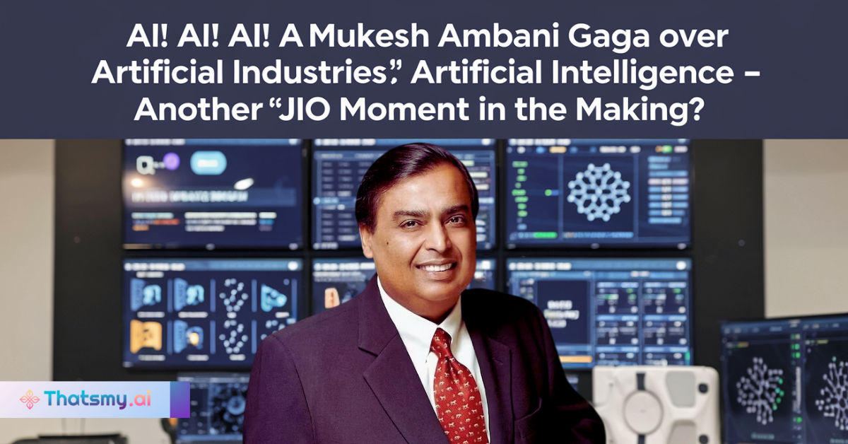 Mukesh Ambani Plan to Make India a Global AI Leader | ThatsMyAI