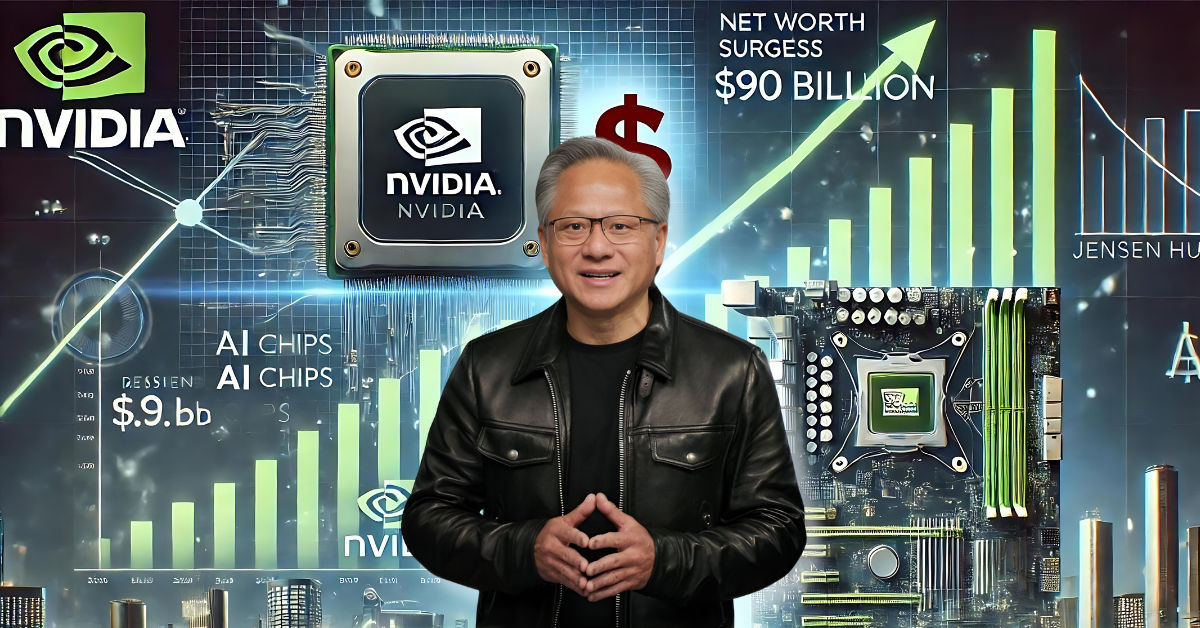 With AI Chip Demand Rising Nvidia CEO Jensen Huang’s Net Worth Reaches $90B | ThatsMyAI