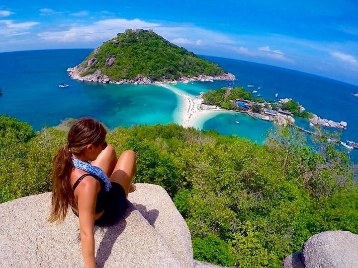 Spectacular scene from Koh Nang Yuan viewpoint