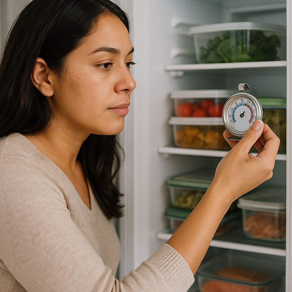 Check that your freezer and fridge are set to the right temperature