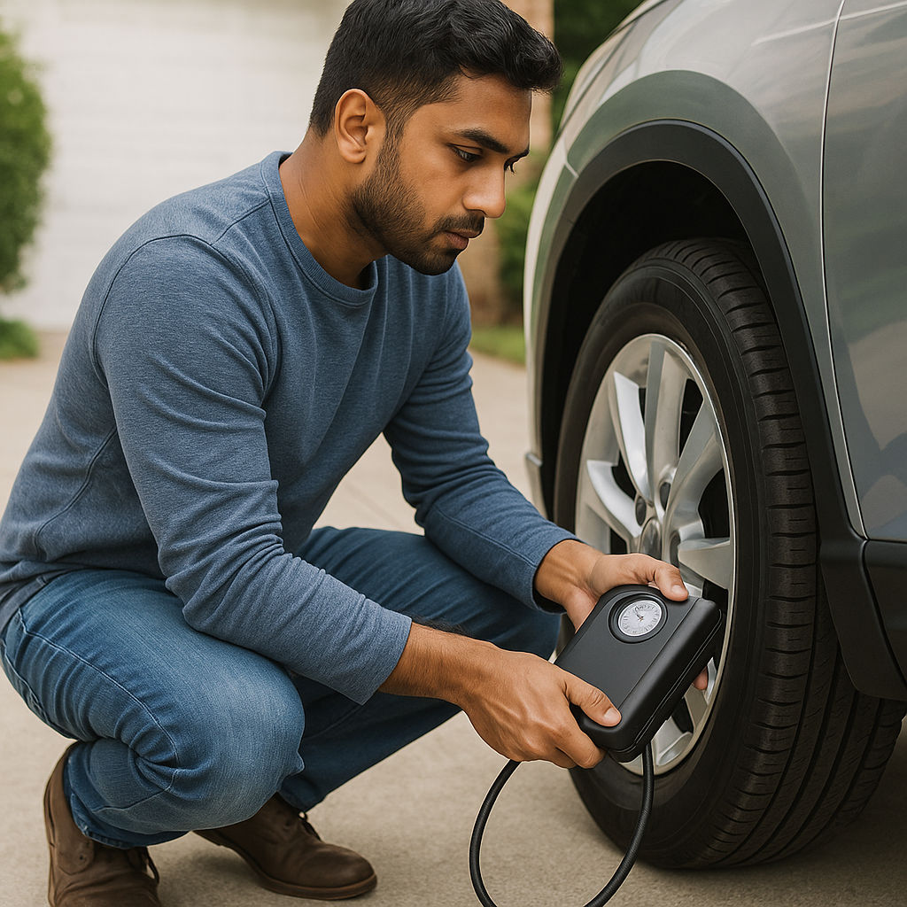 Make sure your car tires are inflated