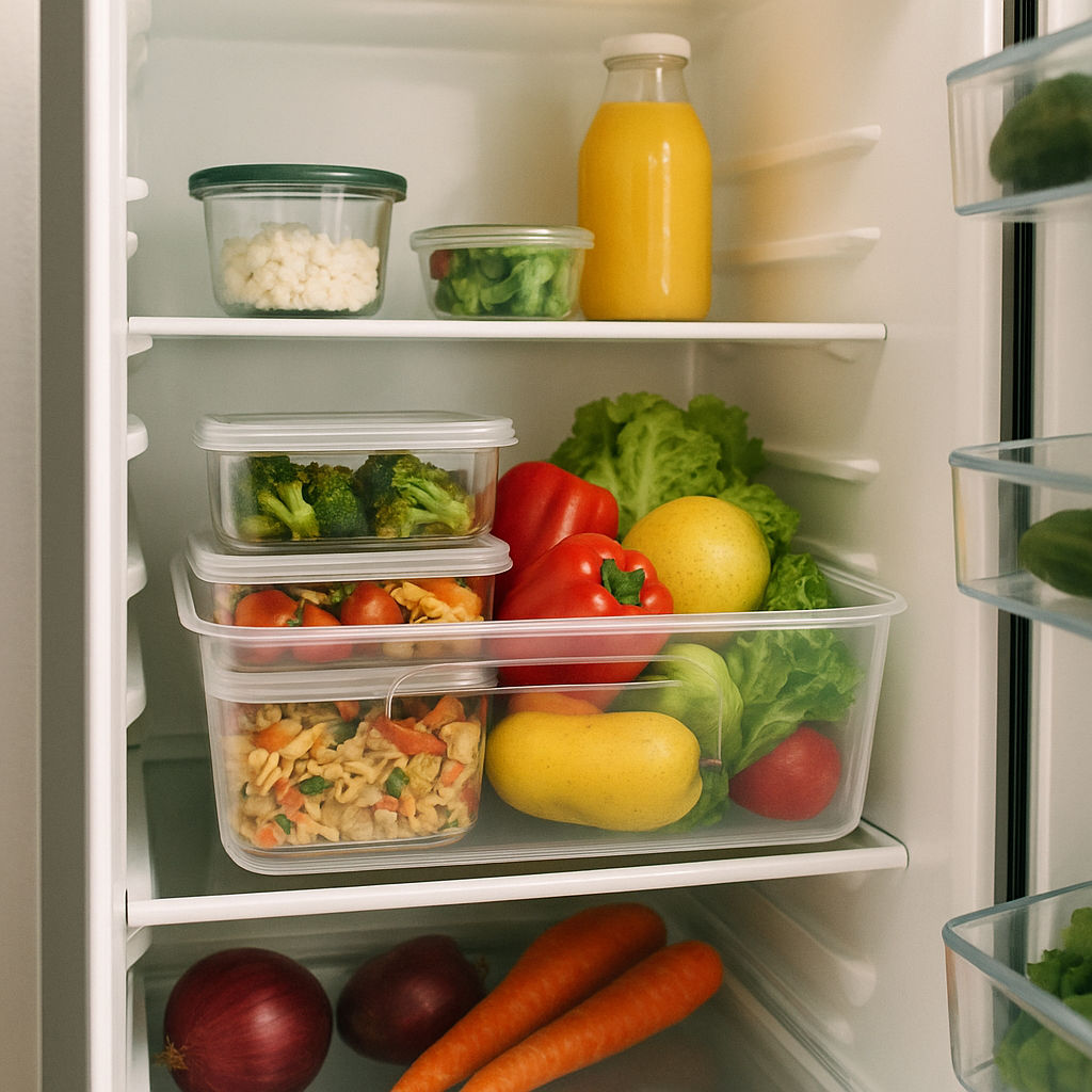 Put a 'eat first' bin or shelf in your fridge 