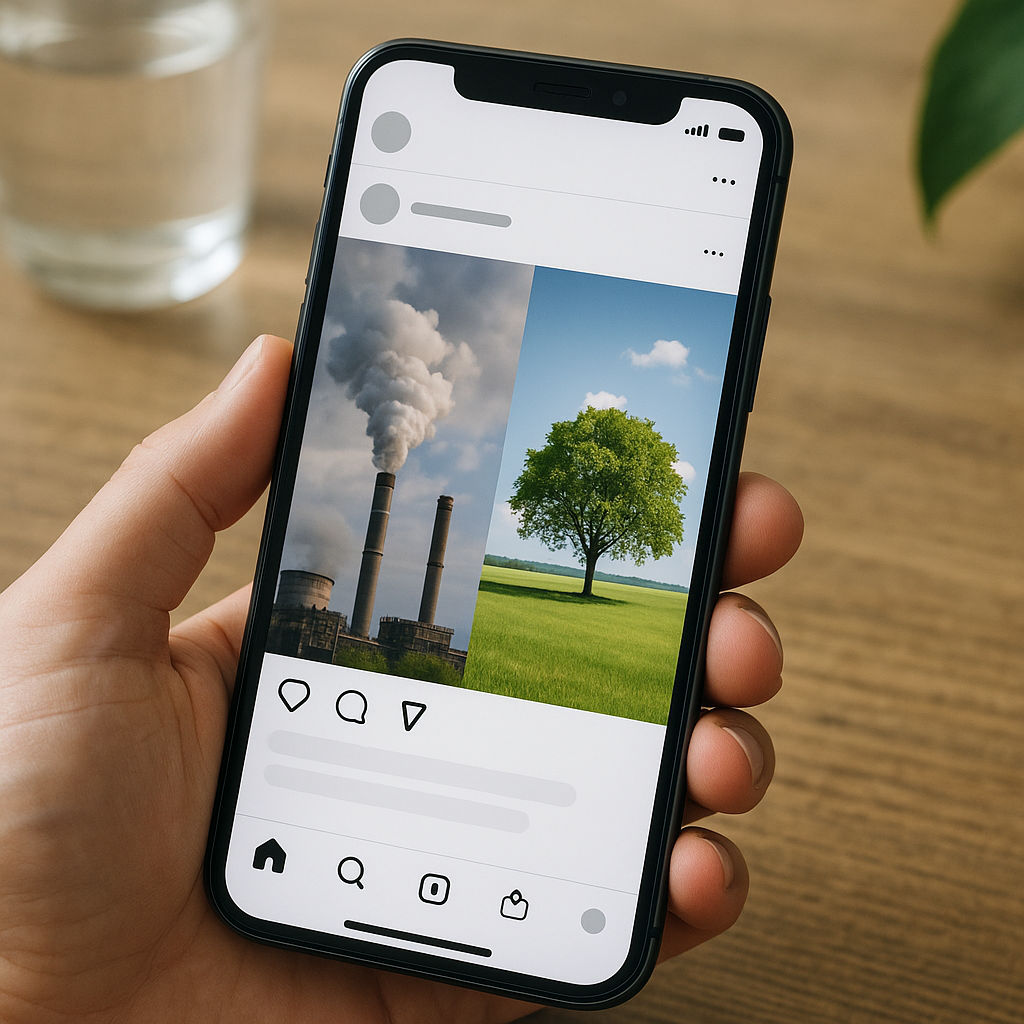 Try sharing a climate info post on social media