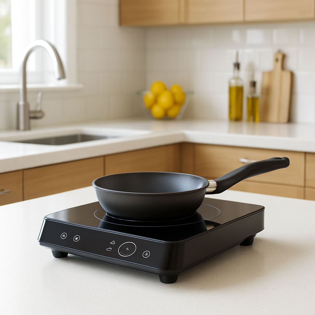 Try a portable induction cooktop