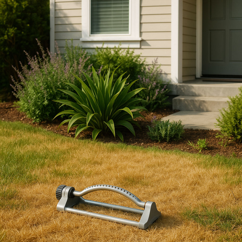 Water your lawn a bit less often