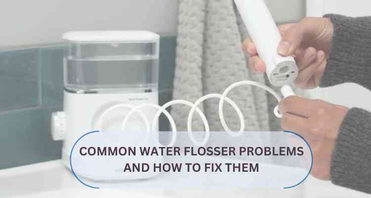 COSLUS water flosser clogged nozzle repair weak pressure fix