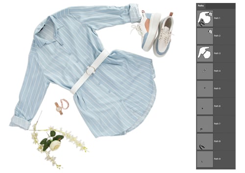 Multiple clipping path services