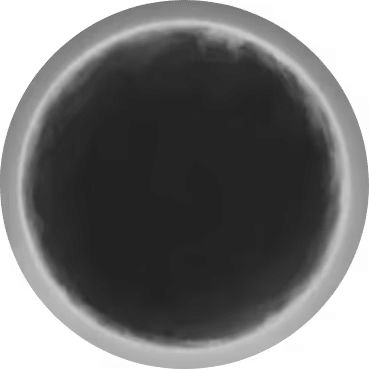 The logo for The Human Server, a moon.