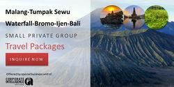 Malang-Tumpak Sewu Waterfall-Bromo-Ijen-Bali Small Private Group Travel Packages