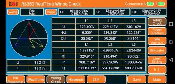 RS350 wiring check