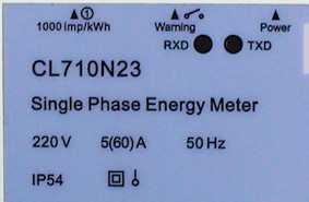 Markings on the Case of Energy Meters