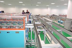 Transporte del medidor por cinta transportadora